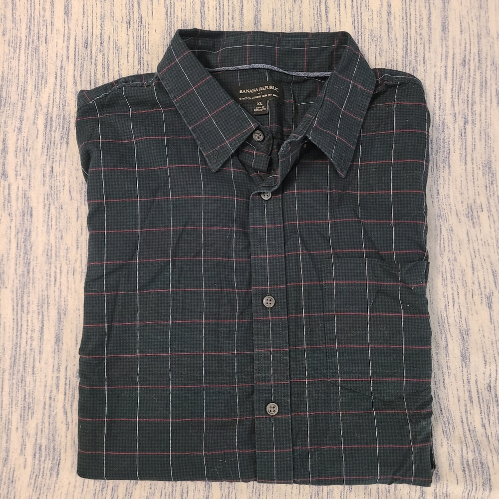 Banana Republic slim fit button down shirt xl